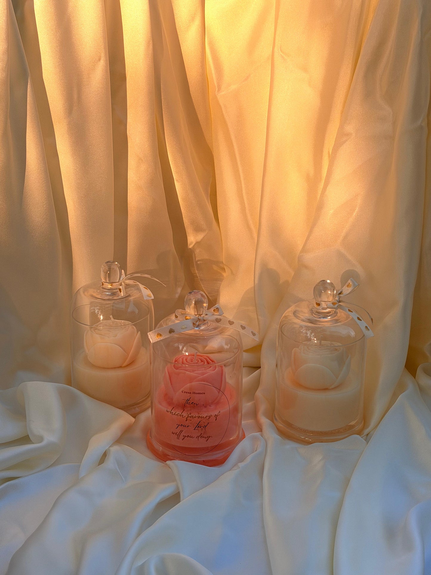 Rose Bell Candle Jar