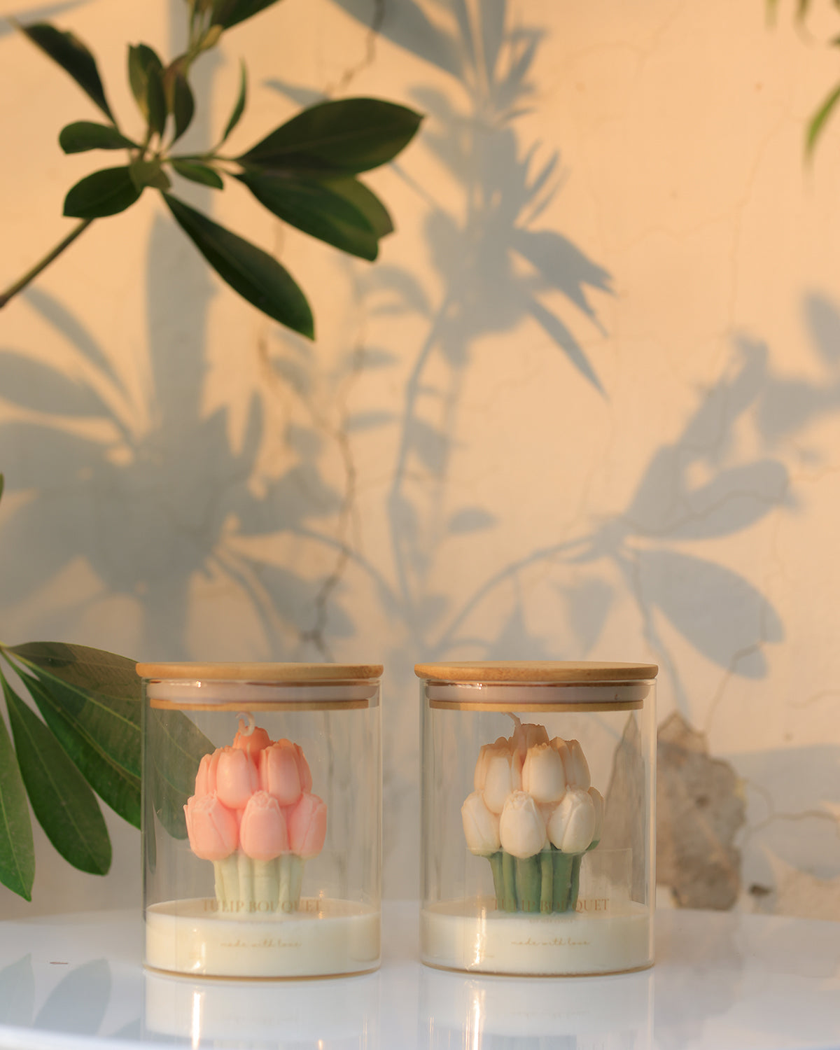 Tulip Bouquet Candle Jar