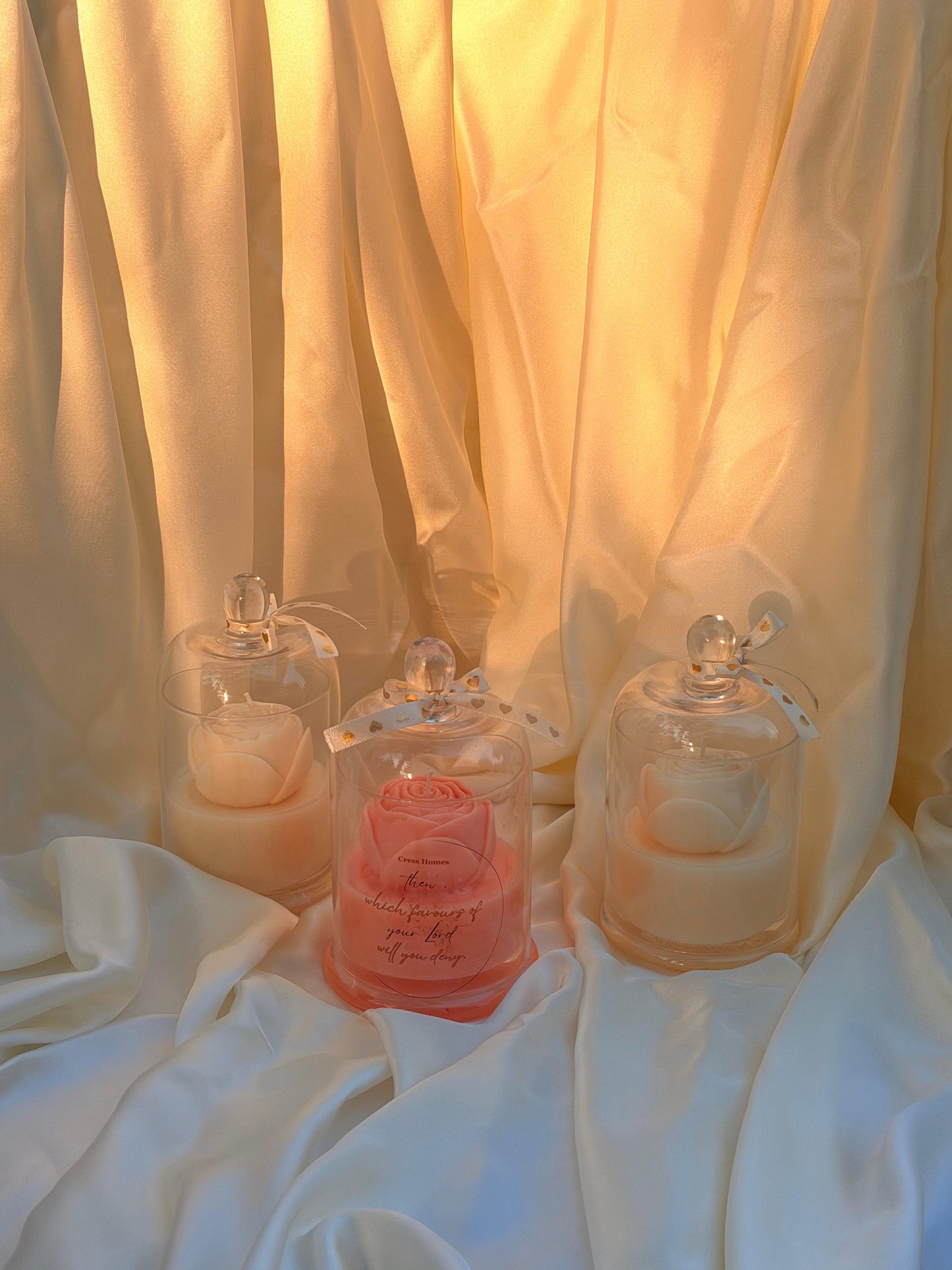 Rose Bell Candle Jar