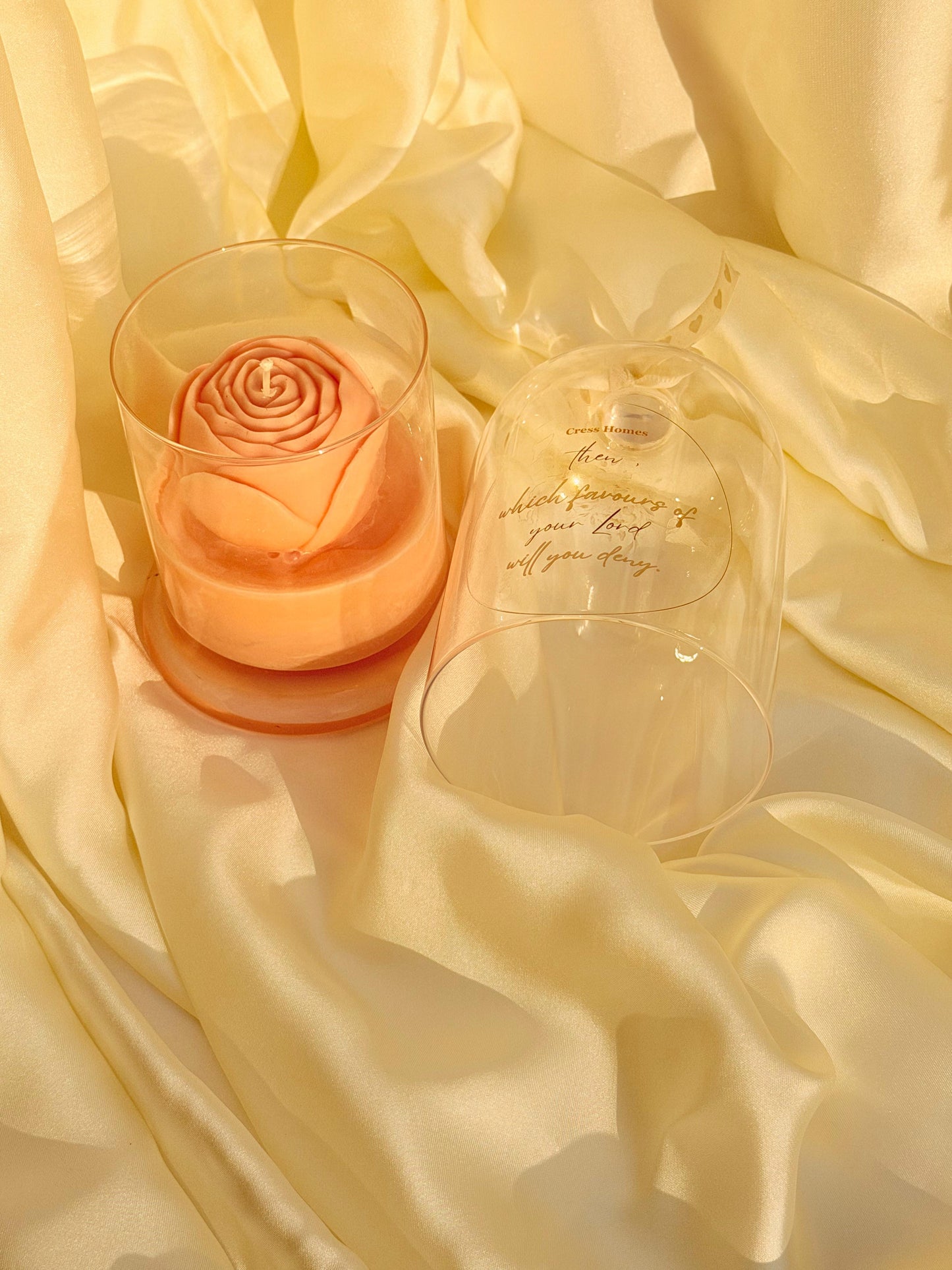 Rose Bell Candle Jar