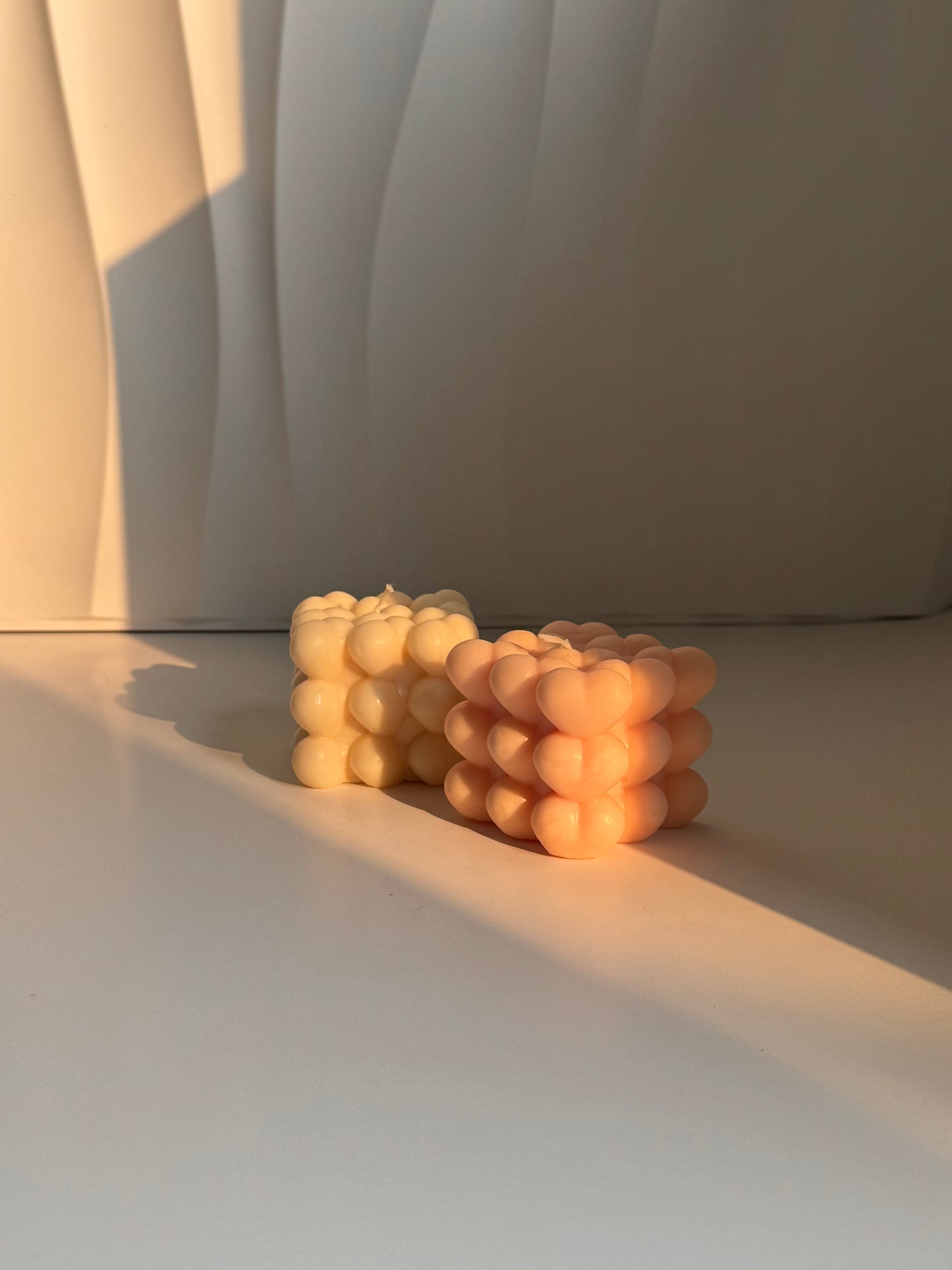 Cubic Hearts Candle