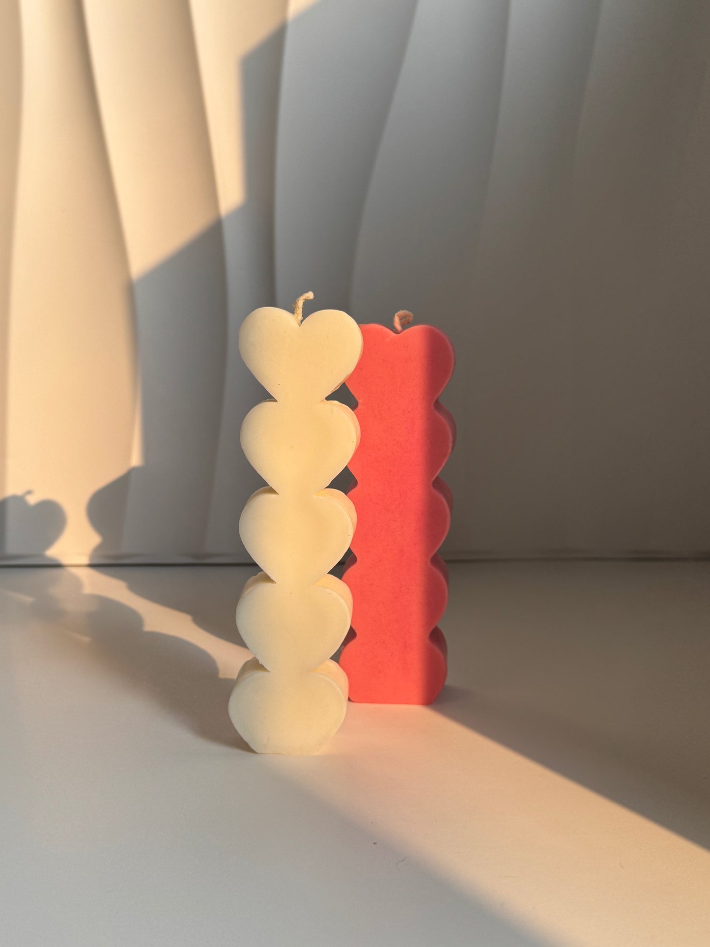 Heart Pillar Candle