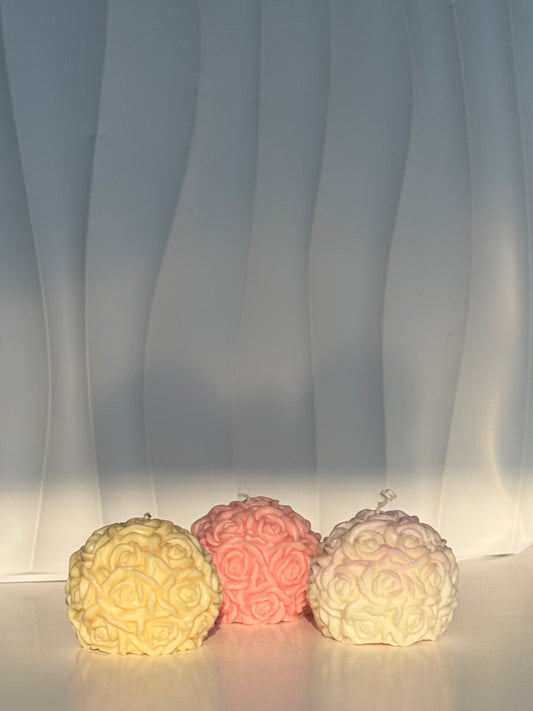 Rose Ball Candle