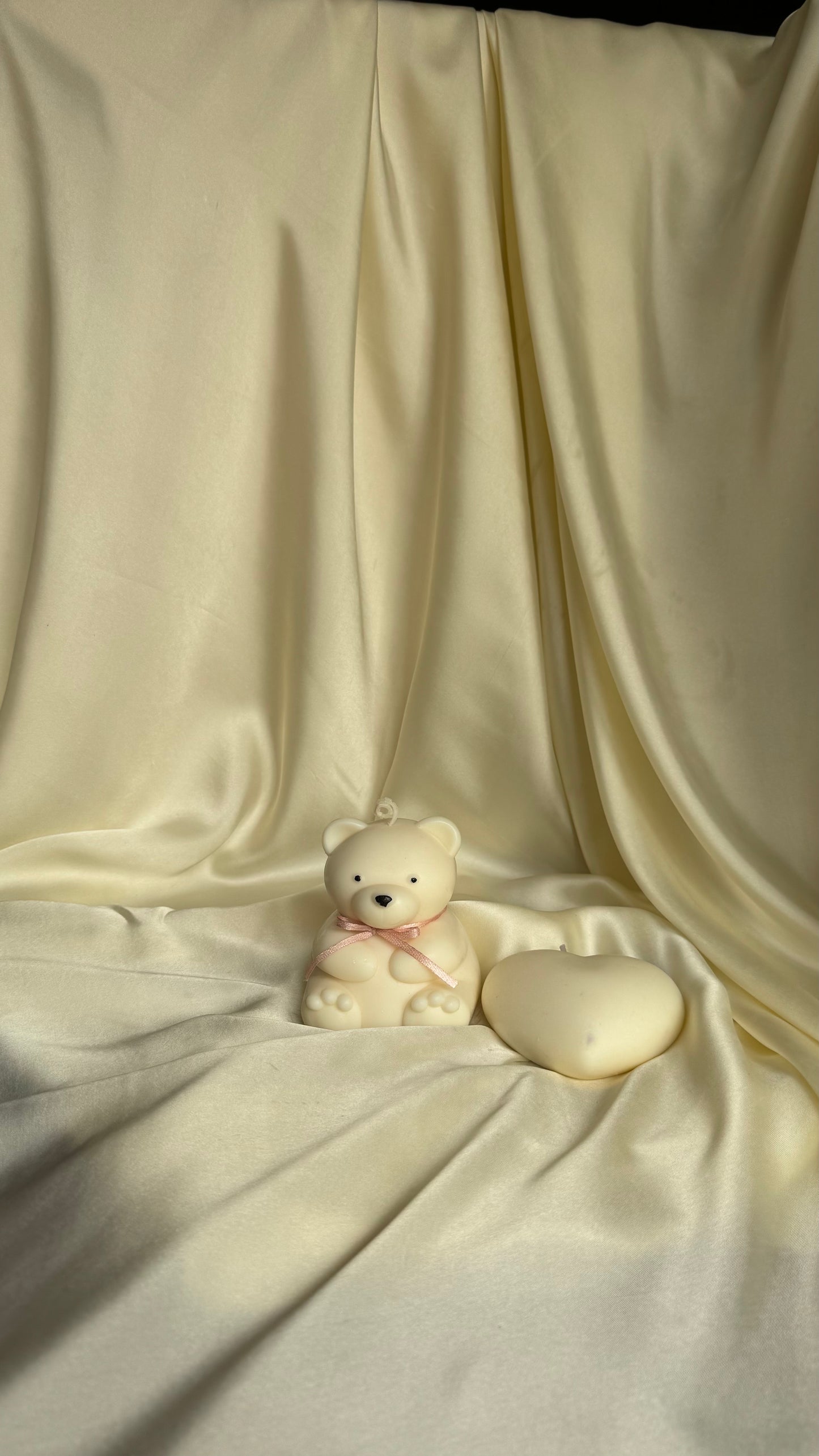 Teddy & Heart Candle Set