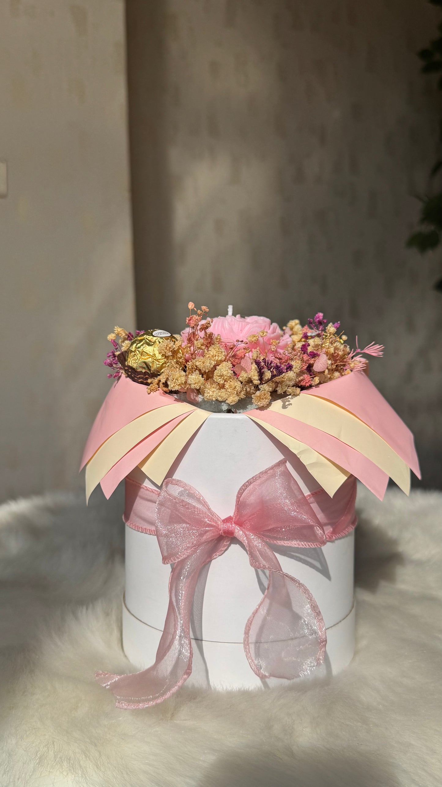 Lily & Blossom Candle Bouquet