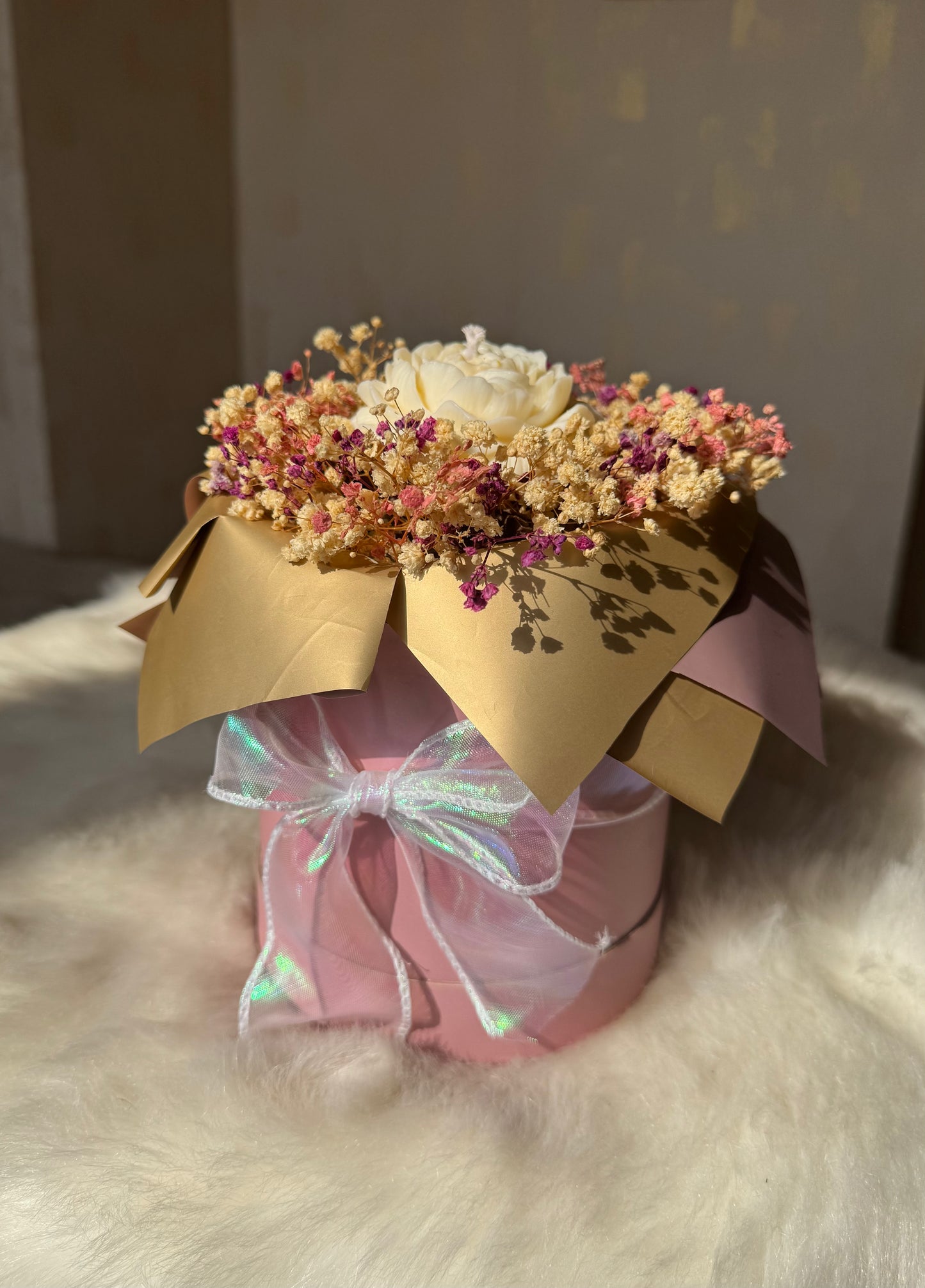 Lily & Blossom Candle Bouquet