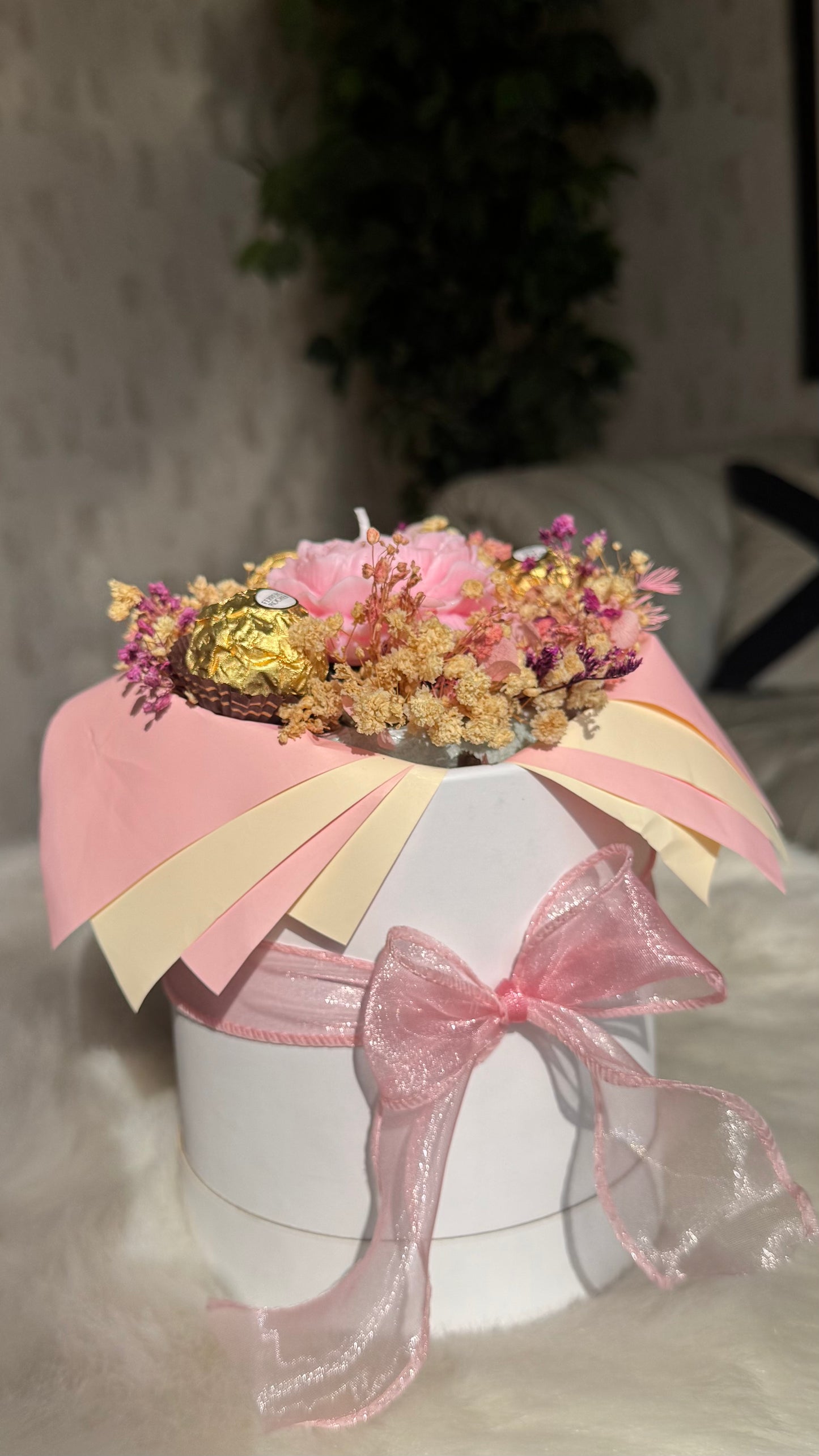 Lily & Blossom Candle Bouquet