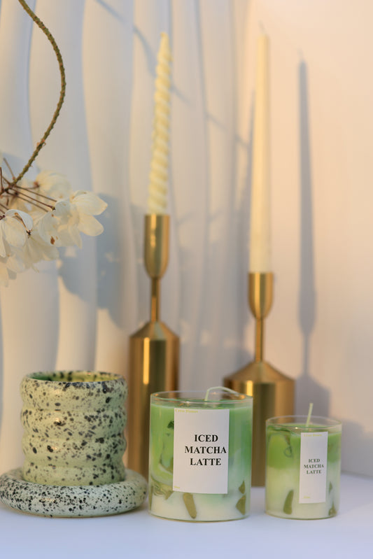 Iced Matcha Latte Candle Jar